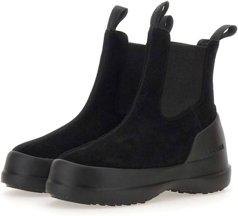 moon boot Zwarte Suède Chelsea Laarzen Black Dames