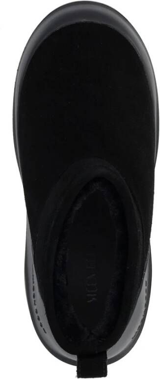 moon boot Zwarte Suède Enkellaars Black Dames