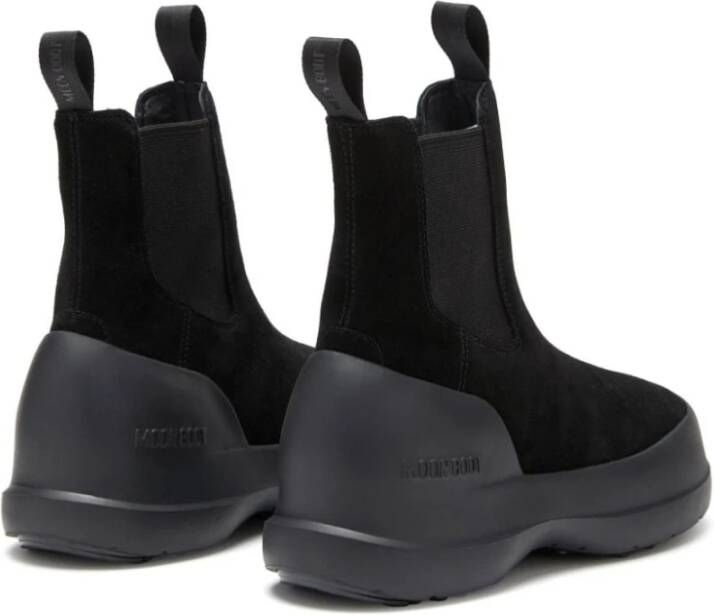 moon boot Zwarte Suède Instaplaarzen Black Dames