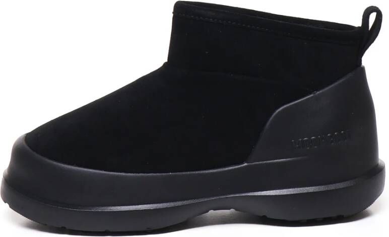 moon boot Zwarte Suède Shearling Laarzen Black Dames