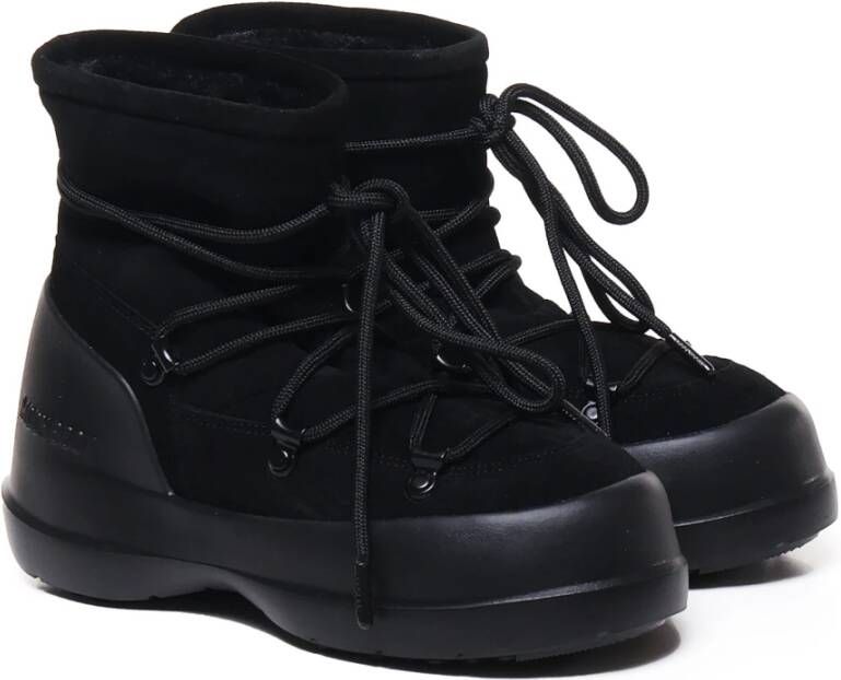 moon boot Zwarte Suède Winterlaarzen Black Dames