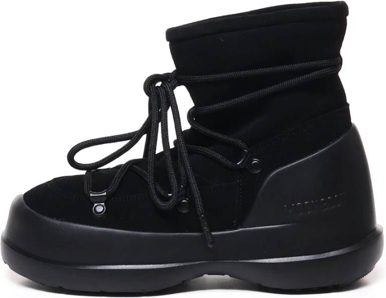 moon boot Zwarte Suède Winterlaarzen Black Dames