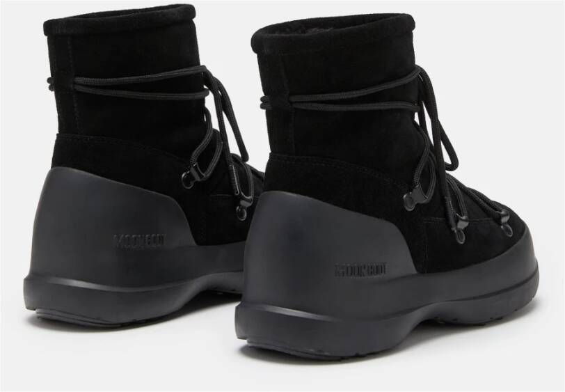 moon boot Zwarte Suède Winterlaarzen Black Dames