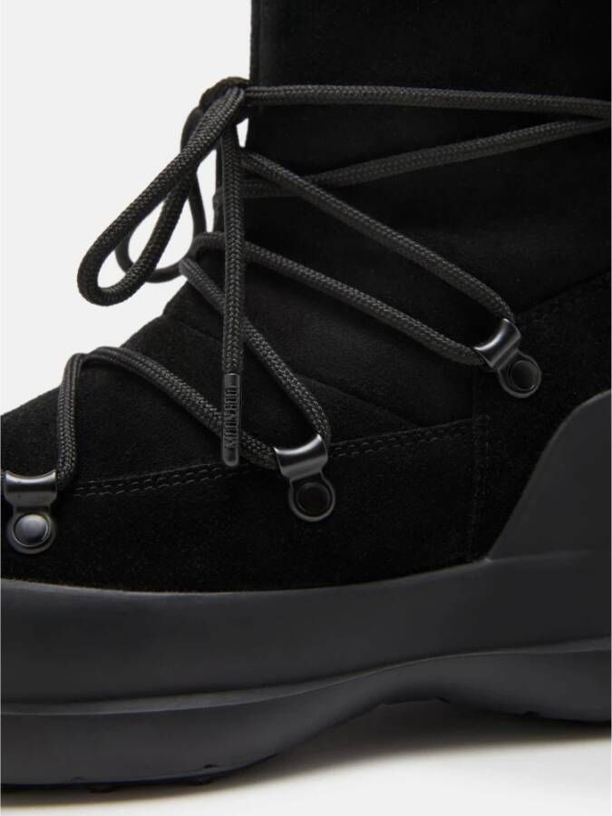 moon boot Zwarte Suède Winterlaarzen Black Dames