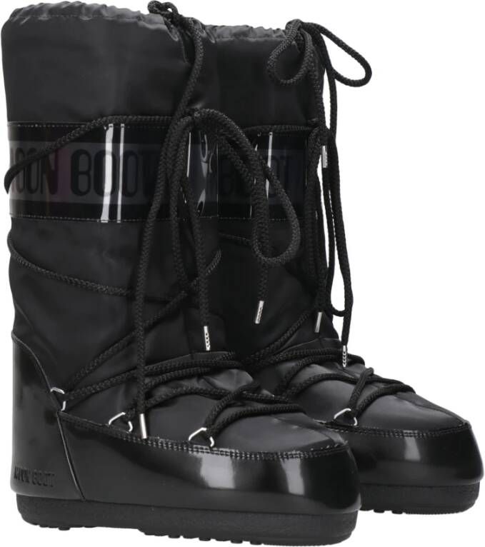 moon boot Zwarte Waterdichte Nylon Winterlaarzen Black Dames