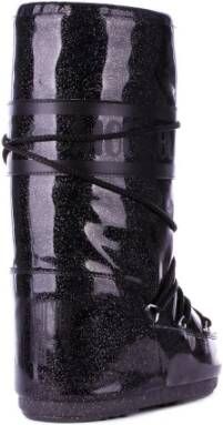 moon boot Zwarte winterlaarzen met nylon bovenwerk Black Dames