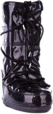 moon boot Zwarte winterlaarzen met nylon bovenwerk Black Dames