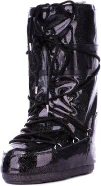 moon boot Zwarte winterlaarzen met nylon bovenwerk Black Dames