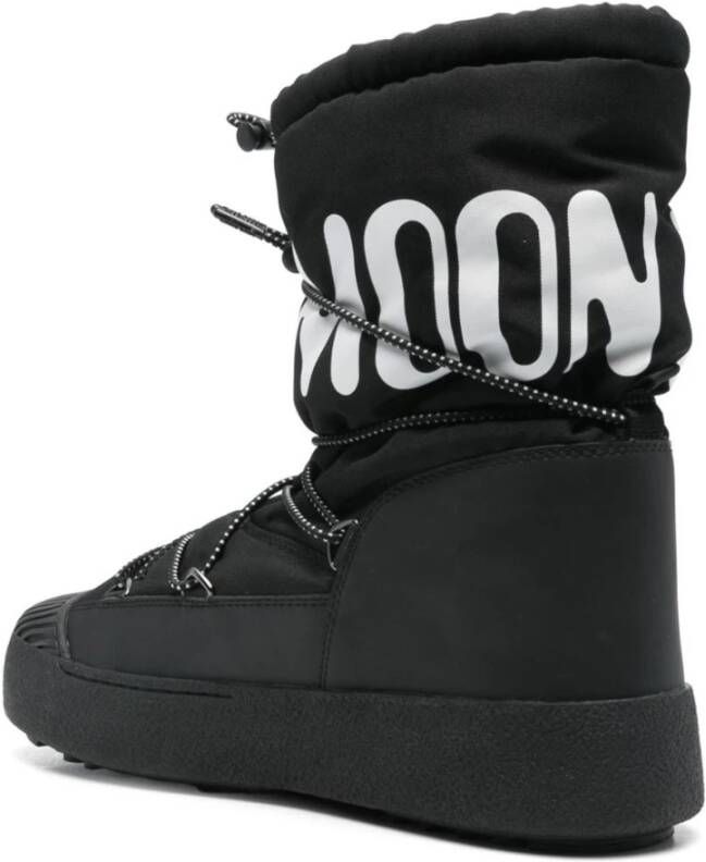 moon boot Zwarte Winterlaarzen Slip-On Stijl Black Heren