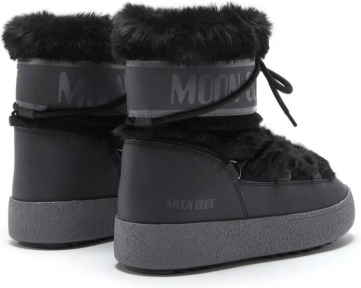 moon boot Zwarte Winterlaarzen Waterdicht Nepbont Black Dames