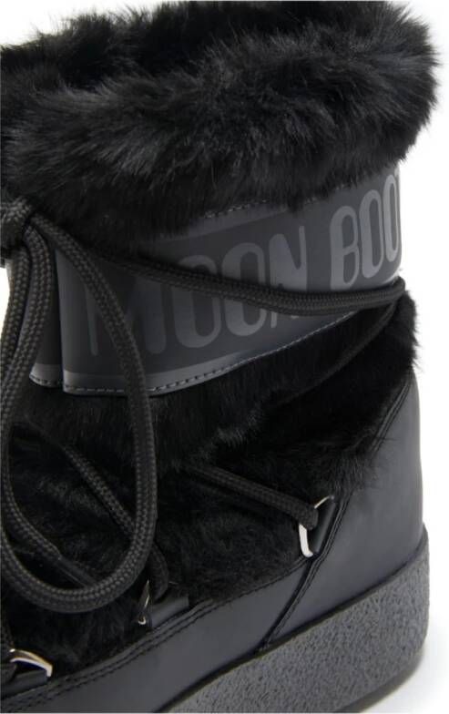 moon boot Zwarte Winterlaarzen Waterdicht Nepbont Black Dames