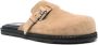 Moschino Amandel Beige Leren Gesp Schoenen Beige Dames - Thumbnail 2