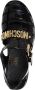 Moschino Band Sluiting Effen Jelly Sandalen Black Heren - Thumbnail 2