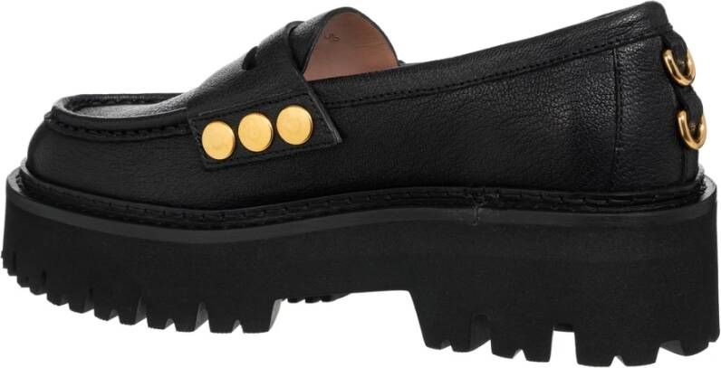 Moschino Casual Instap Schoenen Effen Kleur Black Dames