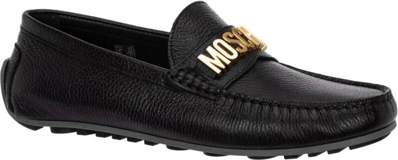 Moschino Casual Instap Schoenen Effen Kleur Black Heren