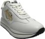 Love Moschino Witte platte schoenen met metalen logo White Dames - Thumbnail 2