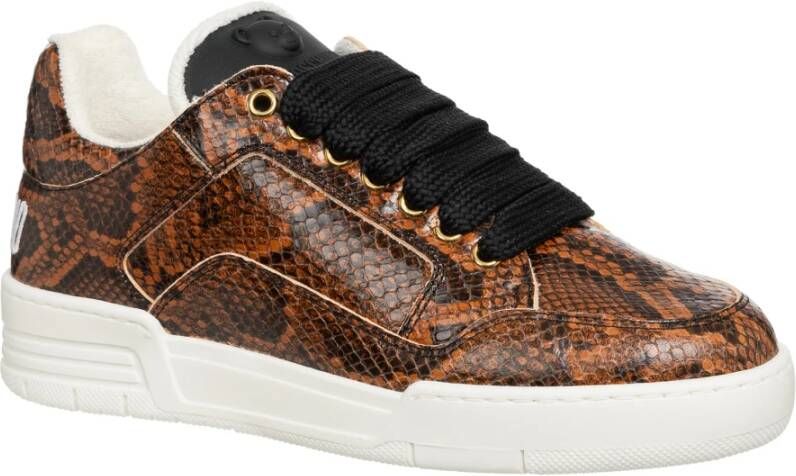 Moschino Dierenprint Sneakers voor Kinderen Brown Dames