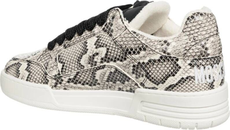 Moschino Dierenprint Sneakers voor Kinderen Gray Dames