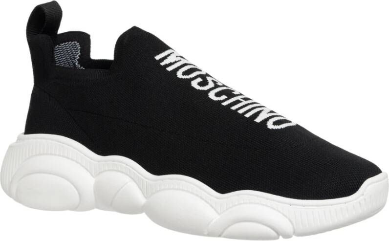 Moschino Effen Teddy Bear Sneakers Black Heren