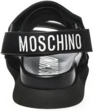 Moschino Flat Sandals Black Heren