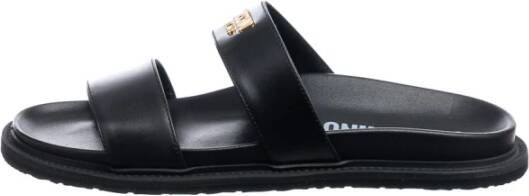 Moschino Flat Sandals Zwart Heren