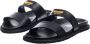 Moschino Schuifregelaars Zwart en Grijs Black Heren - Thumbnail 4