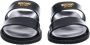 Moschino Schuifregelaars Zwart en Grijs Black Heren - Thumbnail 6