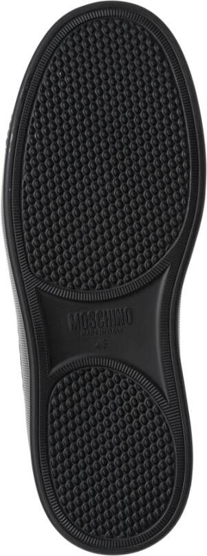 Moschino Gestreepte Veterschoenen Black Heren