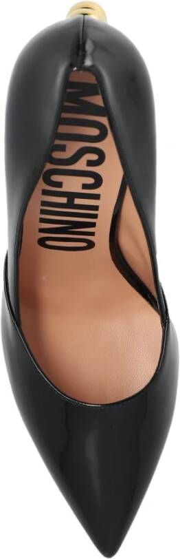 Moschino Hakken met applicatie Black Dames