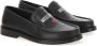 Moschino Hartprint Leren Loafers Black Dames - Thumbnail 2