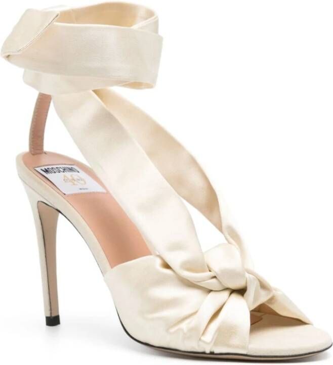 Moschino High Heel Sandals Beige Dames