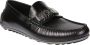 Moschino Klassieke Leren Loafers Black Heren - Thumbnail 2