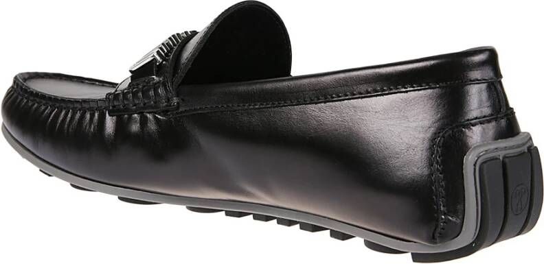 Moschino Klassieke Leren Loafers Black Heren