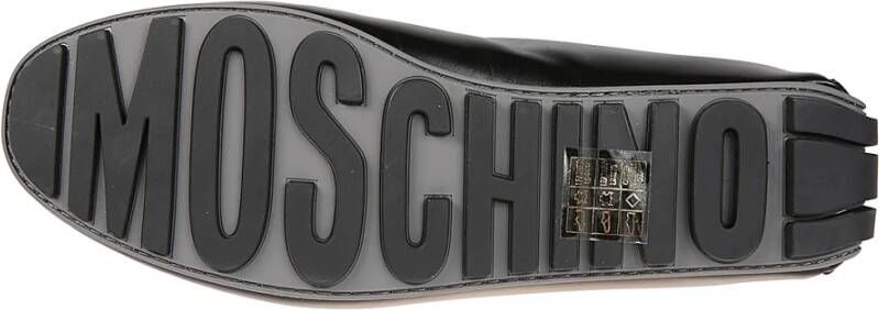 Moschino Klassieke Leren Loafers Black Heren