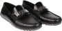 Moschino Klassieke Leren Loafers Black Heren - Thumbnail 5