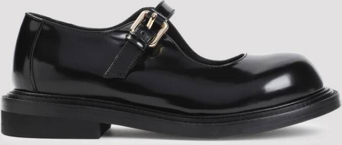 Moschino Klassieke Zwarte Loafers Black Dames