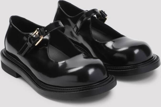 Moschino Klassieke Zwarte Loafers Black Dames