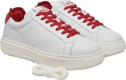 Moschino Kleurrijke Sneakers voor Vrouwen Red Dames