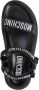 Moschino Klittenbandsluiting Sandalen Effen Kleur Black Heren - Thumbnail 2