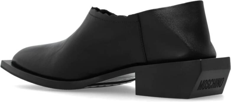 Moschino Leren schoenen Black Dames