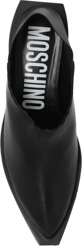 Moschino Leren schoenen Black Dames