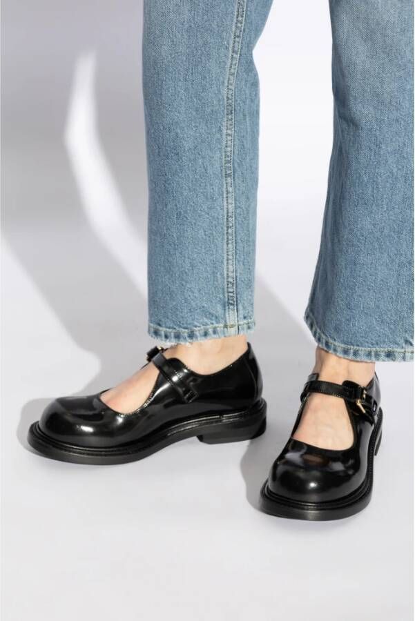 Moschino Leren schoenen Black Dames