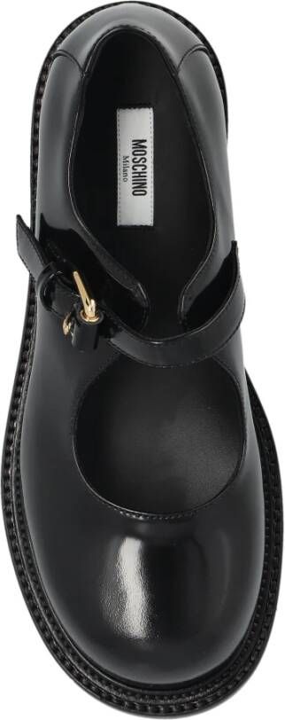 Moschino Leren schoenen Black Dames