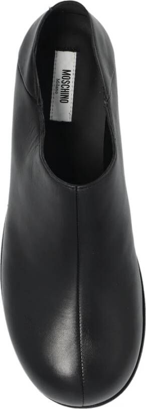 Moschino Leren schoenen Black Dames