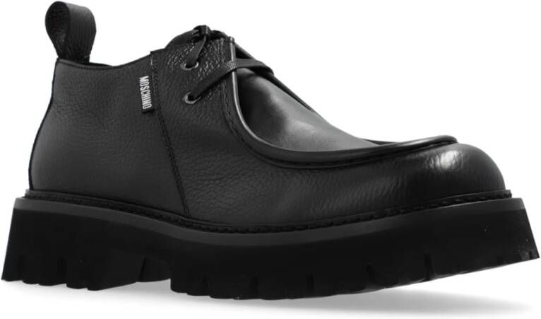 Moschino Leren schoenen van Black Heren