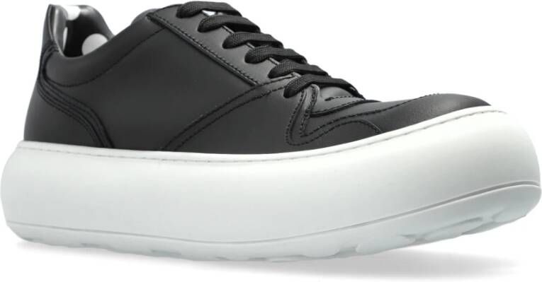 Moschino Leren sneakers Black Heren