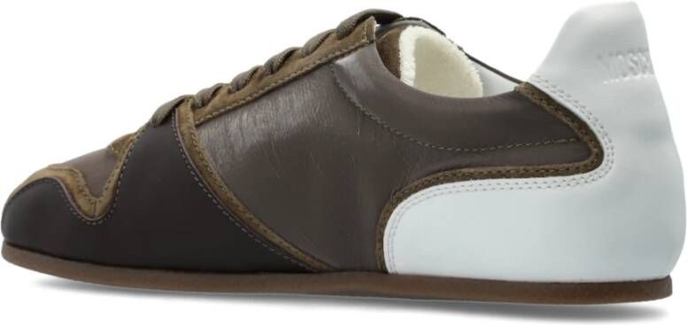 Moschino Leren sneakers Brown Heren