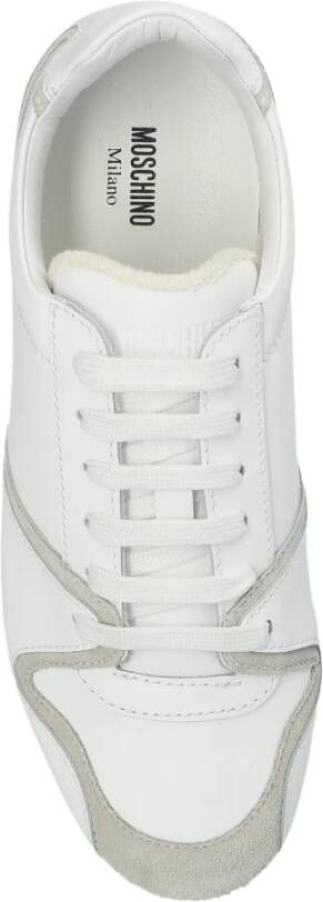 Moschino Leren sneakers White Dames