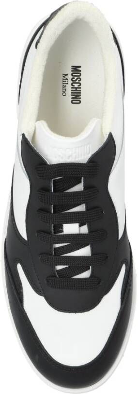 Moschino Leren sneakers White Heren