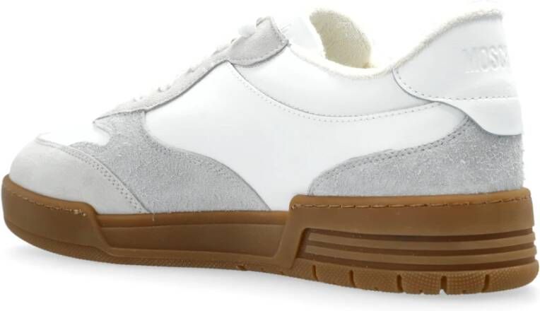 Moschino Leren sneakers White Heren